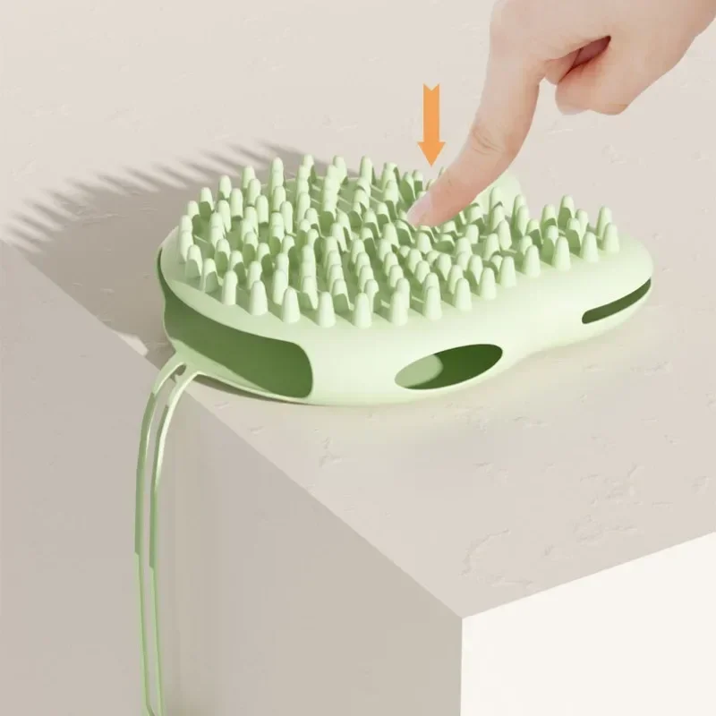 Cepillo de baño para mascotas, guantes masajeadores de silicona, guantes suaves para lavar el baño para perros, cepillo para quitar el pelo, suministros de aseo para limpieza de mascotas - imagen 4