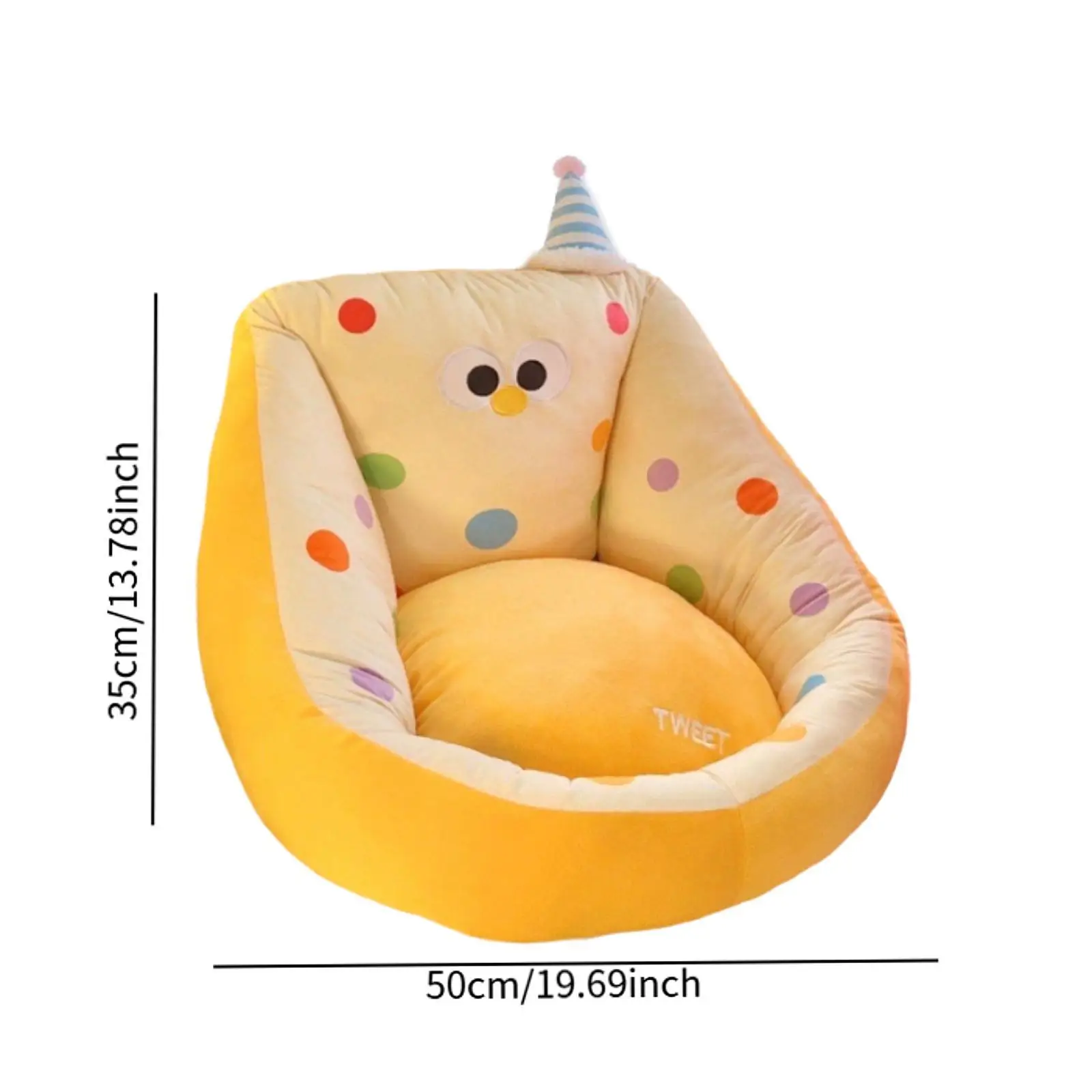 Cushion Chair Cute Soft Funny Stuffed Seat Cushion for Playroom Living Room for Girls Woman