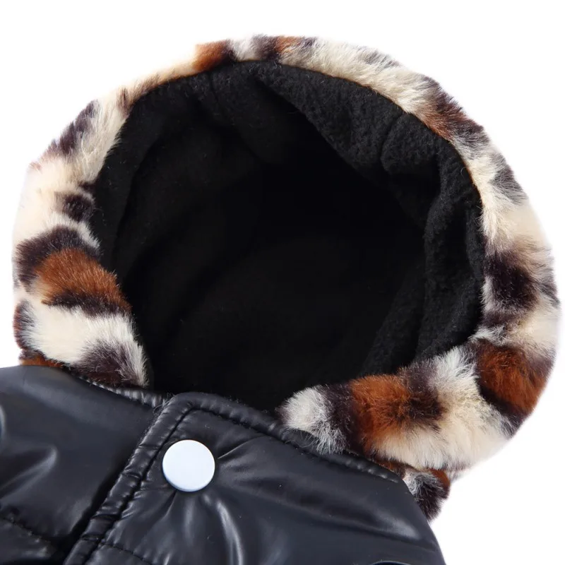 Ropa de invierno cálida para perros, abrigo de plumón a prueba de viento para cachorros, chaqueta con capucha para perros pequeños y medianos, Chihuahua, Yorkshire - imagen 3