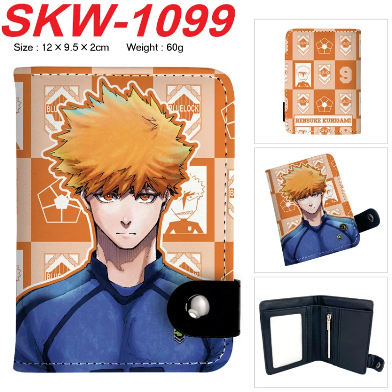 Monedero pequeño estilo anime Blue Lock para fans – Diseño compacto con botones - imagen 4