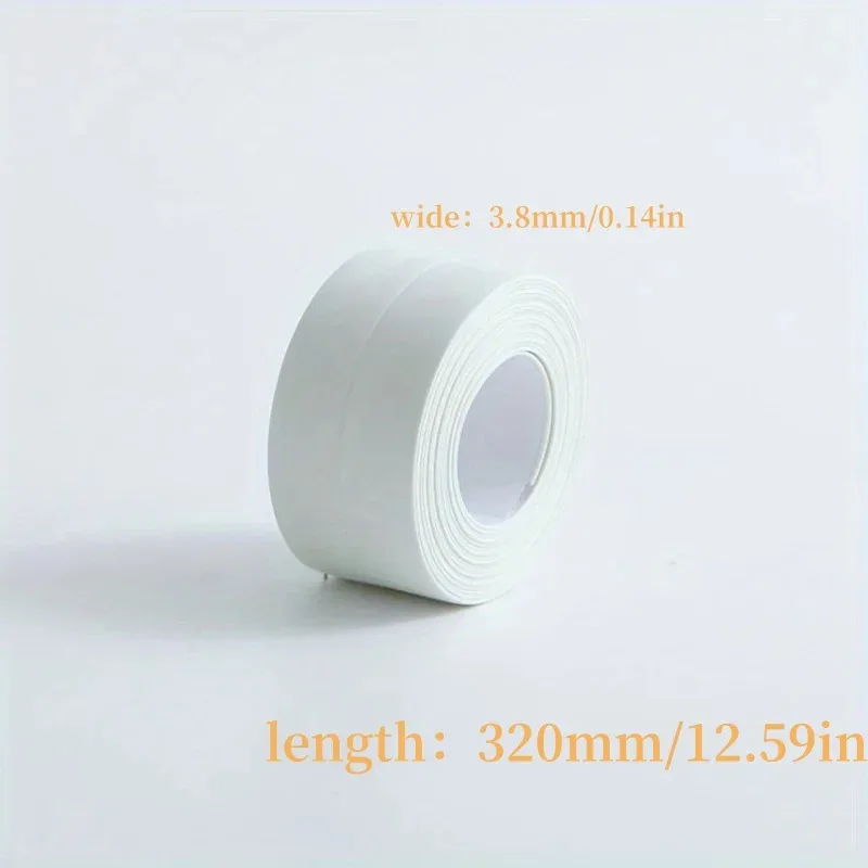 Cinta de sellado autoadhesiva de 3,2 M, cinta de calafateo de borde de fregadero de cocina a prueba de aceite de PVC, pegatina de pared de esquina de baño impermeable - imagen 5
