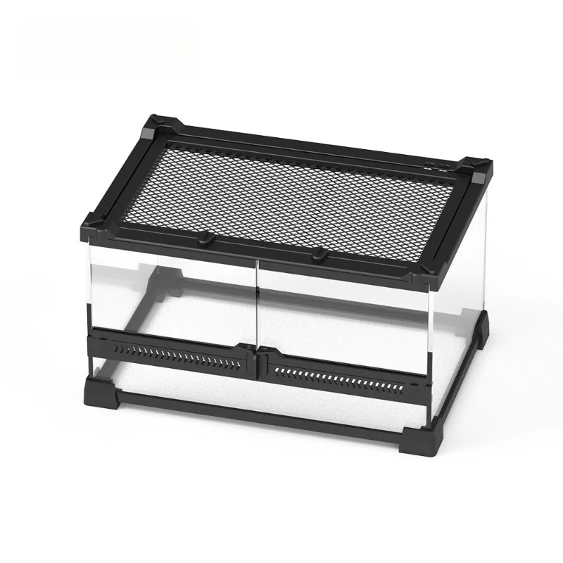 Terrario de vidrio templado doble puerta para lagartos y reptiles - imagen 5