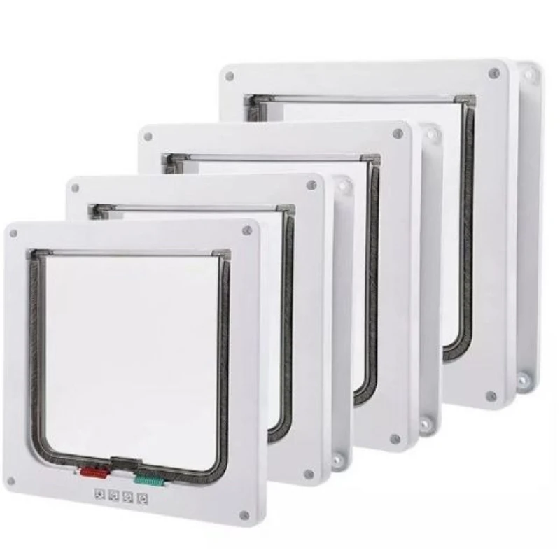 Puerta silenciosa para gatos y perros pequeños, accesorios para gatos y gatitos, Control de puertas de entrada y salida, productos para mascotas y gatitos - imagen 3
