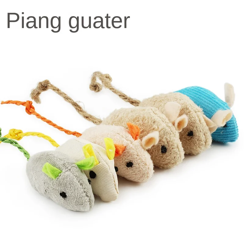 6 uds mezcla de juguetes para mascotas hierba gatera ratones gatos juguetes divertido ratón de peluche gato juguete para gatito