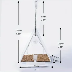 Comedero para pájaros de ventana con ventosa ultrafuerte resistente