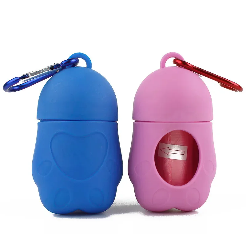 Dispensador portátil de bolsas para caca de Mascota, caja de basura para exteriores, suministros de limpieza, bolsas para caca de perro, accesorios para perros, productos para perros - imagen 5