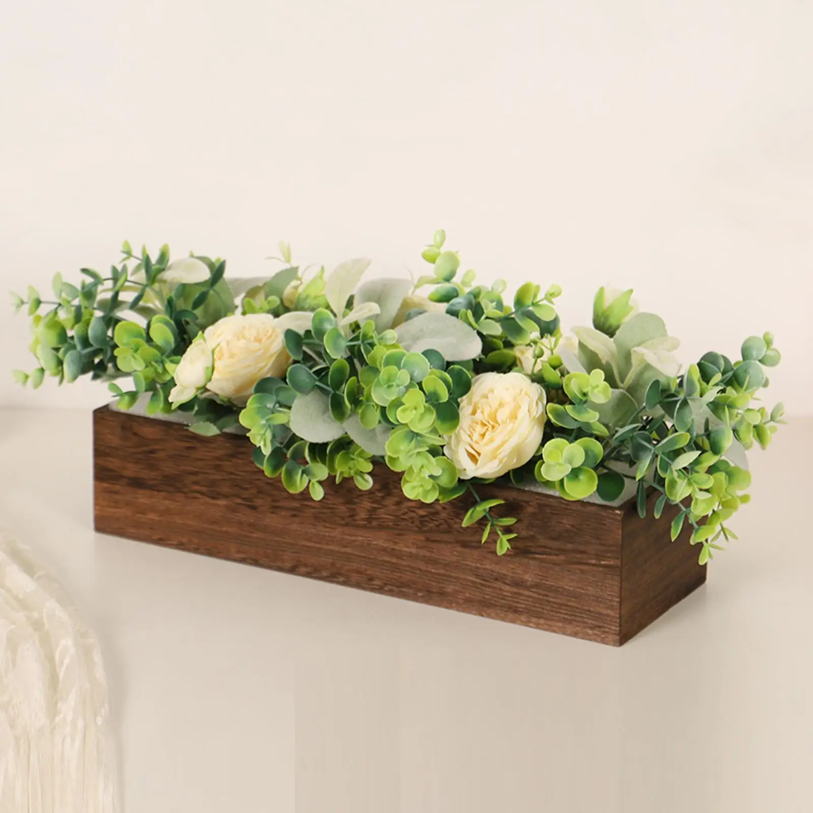 Centro de mesa Floral, flores artificiales, adorno decorativo de mesa, bonsái Artificial para estante, cafetería interior, sala de estar - imagen 3