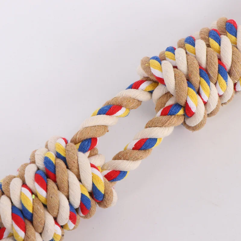 Juguetes Para Mascotas de 39CM, cuerda para morder dientes molares para perros grandes, juguetes para perros rottweiler, Golden Retriever, masticar dientes, juguetes grandes - imagen 4