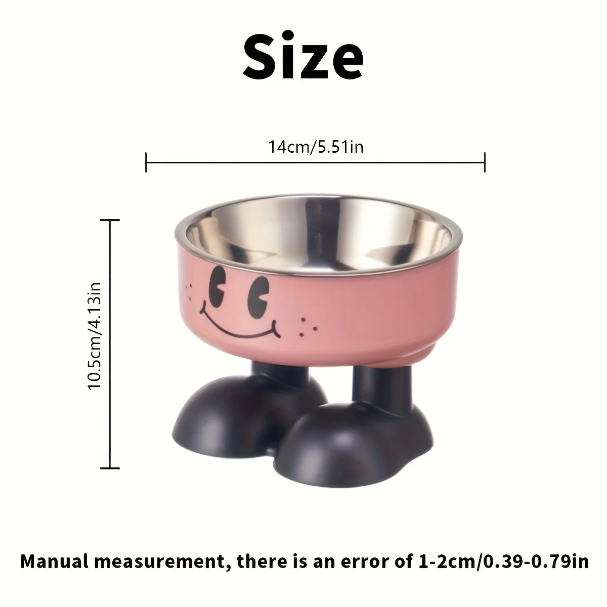 Comedero elevado de acero inoxidable para perros y gatos - imagen 3