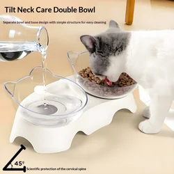 Cuenco doble antideslizante para perros y gatos, cuenco con soporte para alimentación de mascotas, cuenco de agua para gatos, cuencos para comida para mascotas, alimentador para perros, suministros de productos