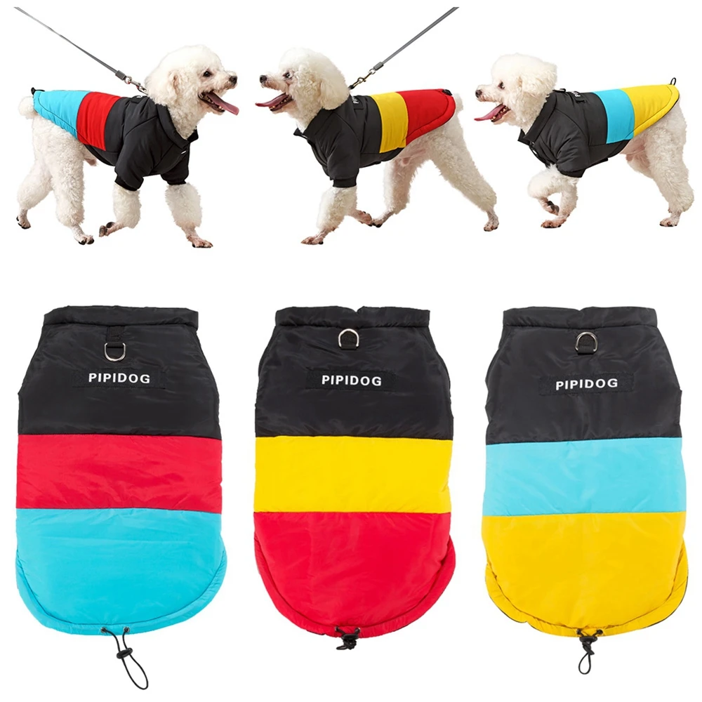 Ropa cálida para perros pequeños, abrigo impermeable de invierno para mascotas, chaqueta acolchada, chaleco para cachorros, trajes Yorkie para Chihuahua - imagen 2
