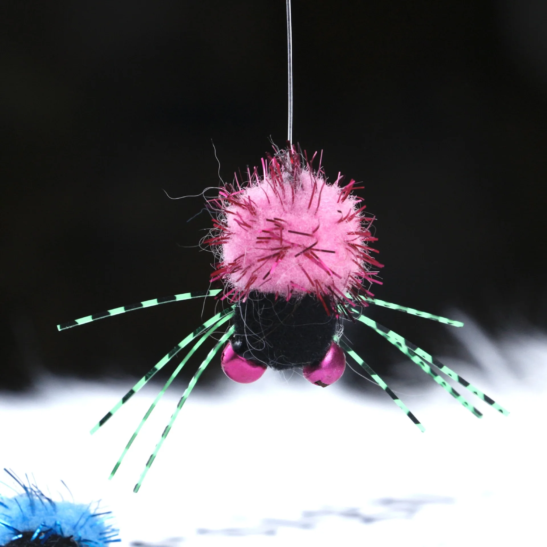 1 ud./2 uds. Cabezal de repuesto de insectos voladores de araña de simulación para gato Teaser Stick Rod juguetes para Gato - imagen 4