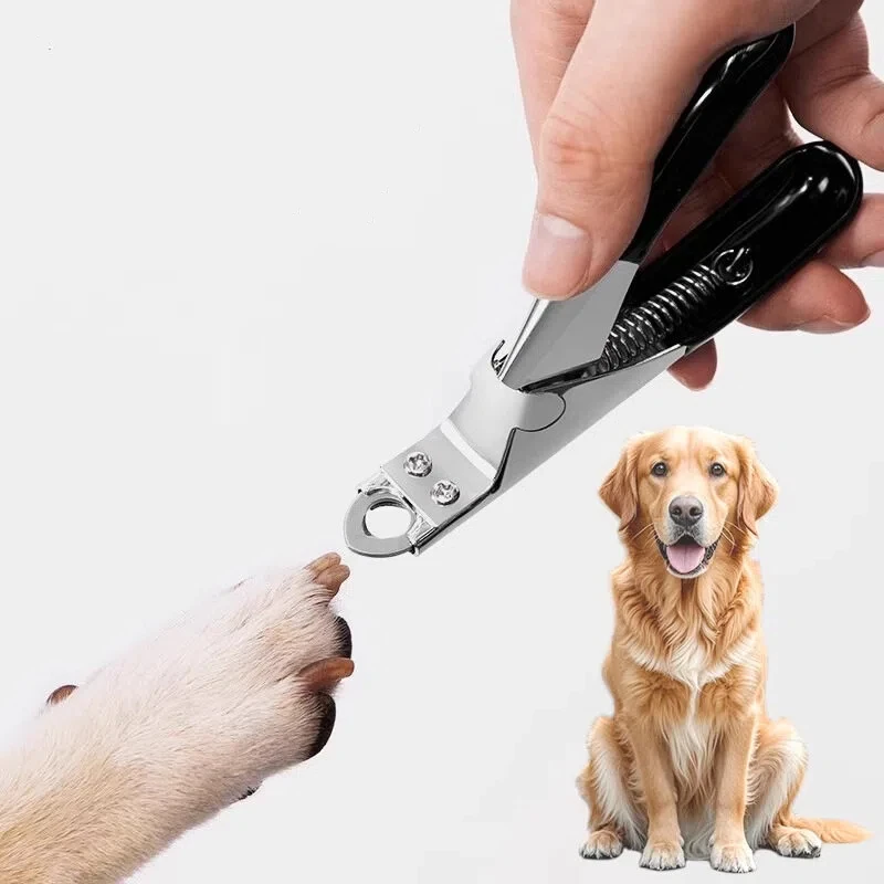 Cortauñas para perros y gatos, cortador de dedos de los pies de mascotas de acero inoxidable, tijera, herramienta de aseo para perros pequeños y medianos, cortaúñas con guillotina para gatos