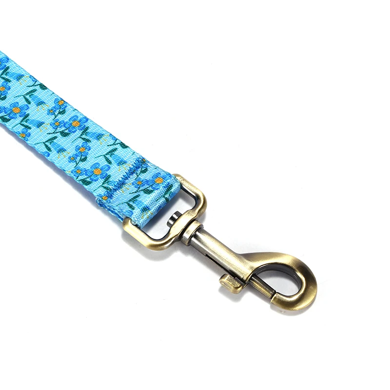 PLATTCO Venta al por menor collar a cuadros caballero hecho a mano para perro azul violeta 5 tamaños collares y correas para perros PDC372 ​   Descripción - imagen 3