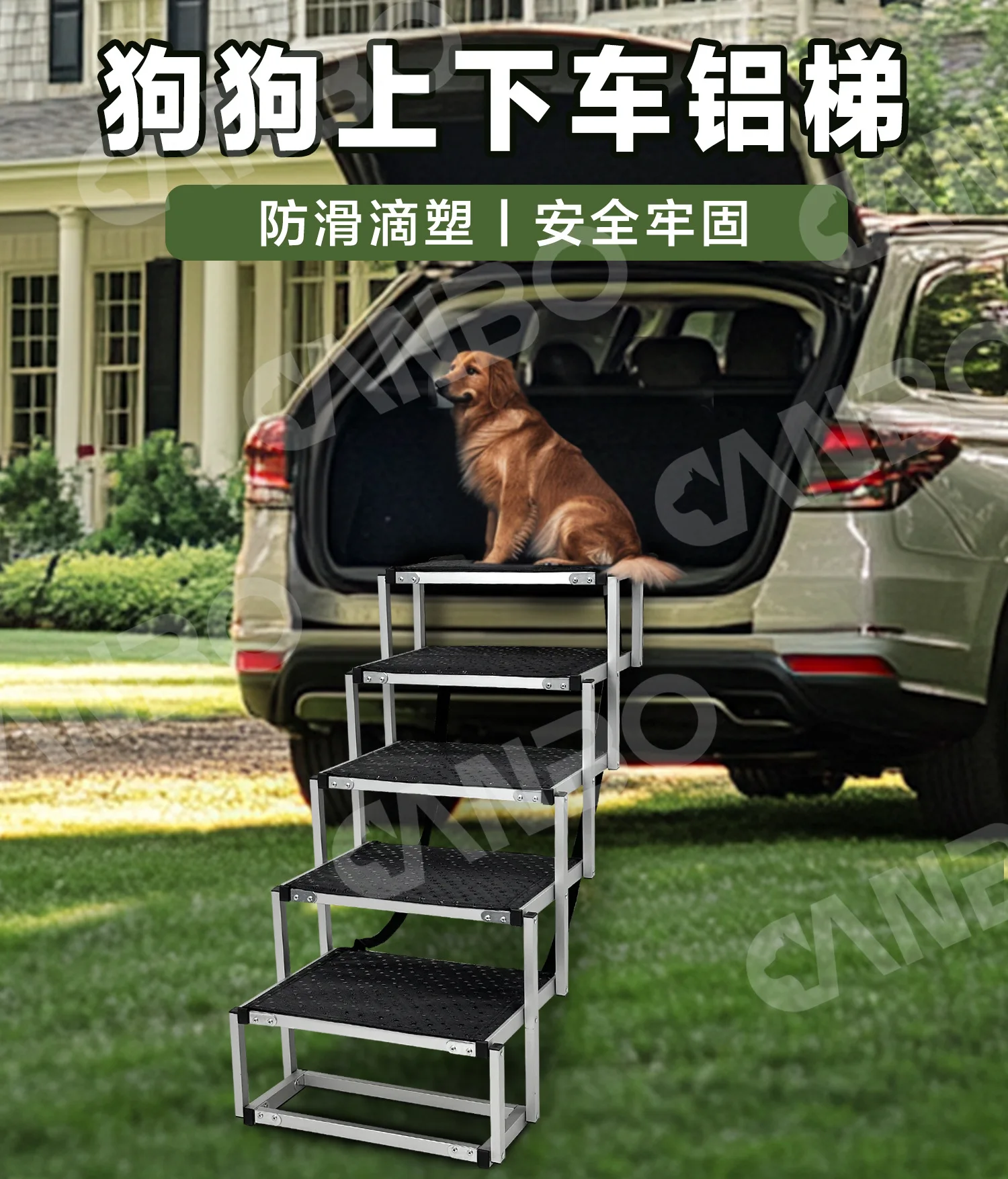 Escalera para perros exterior