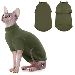 Suéter de cuello alto para gatos Sphynx - cálido y suave