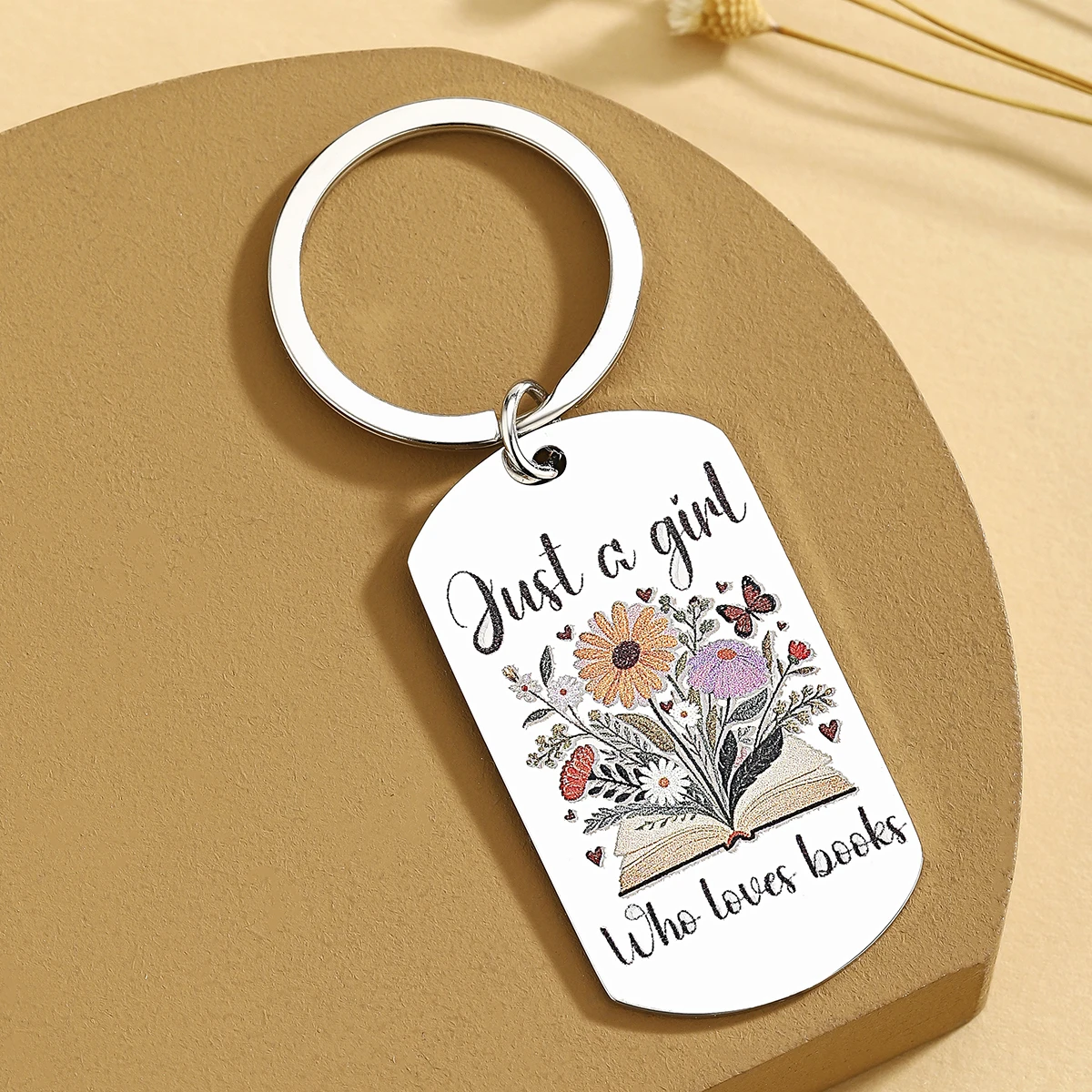 Llavero Just A Girl Who Loves Books - Regalo para mujeres lectoras - imagen 5