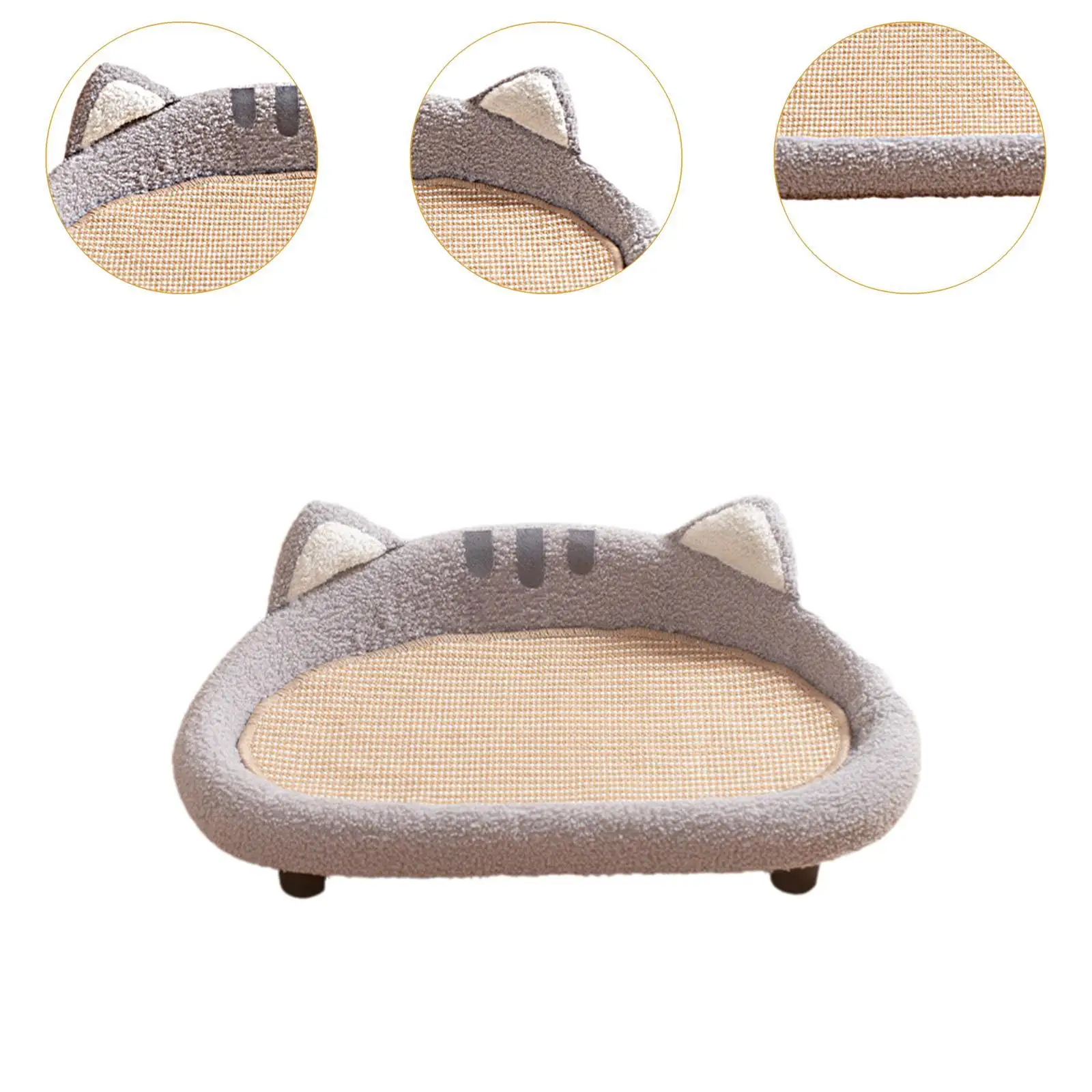 Cat Scratcher Kitten Scratcher Board Pad Pet Furniture Slip Cat Scratcher Lounge Cat Scratching Mat for Pet Gift Kitten