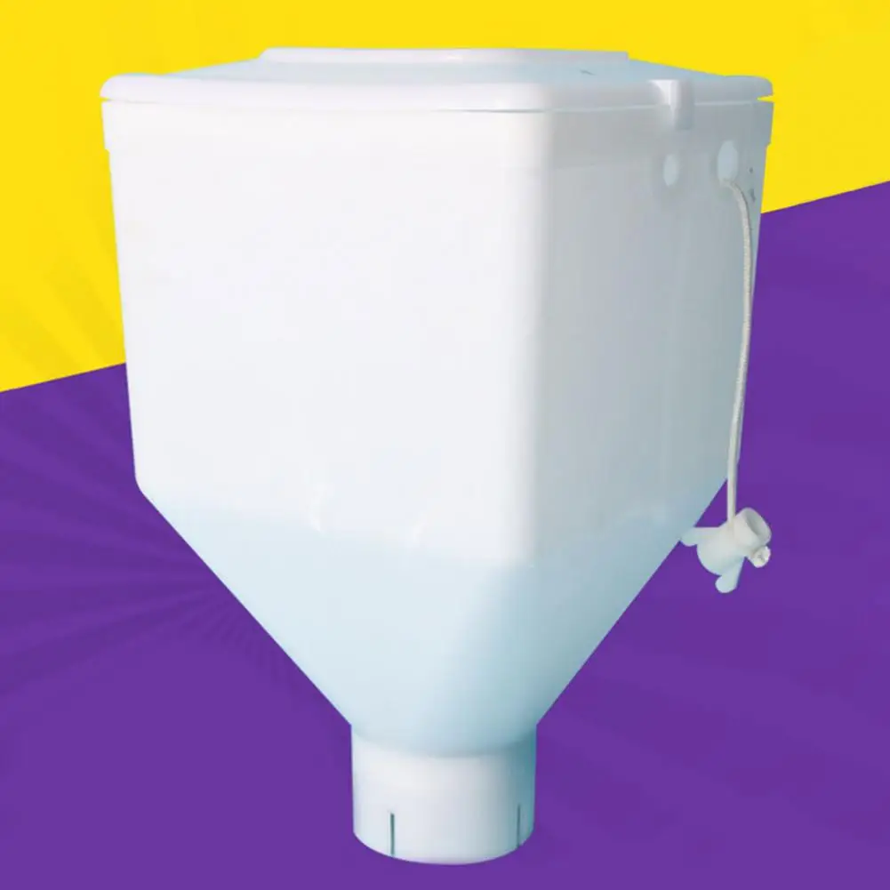 Alimentador de pluma de cerda de alta durabilidad, superficie lisa, alimentador de posicionamiento de Cerdas de cerdo de plástico con cubierta a prueba de polvo, suministros de granja de cerdos - imagen 2