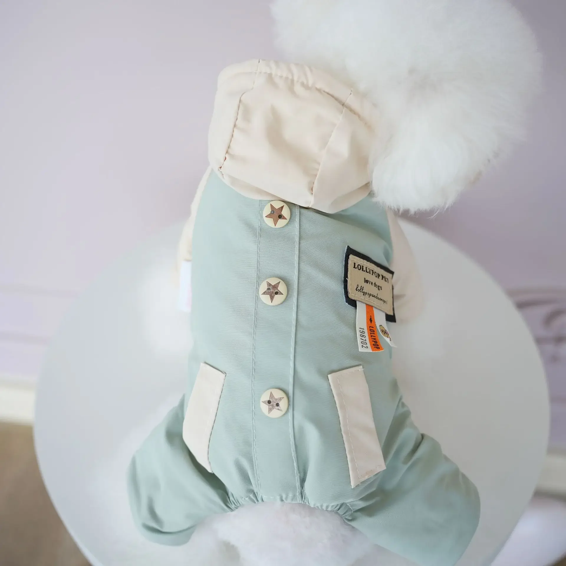 Ropa informal de cuatro patas con bolsillo para mascotas, cortavientos de otoño e invierno, ropa impermeable y resistente al viento para exteriores, ropa para caminar para perros - imagen 4