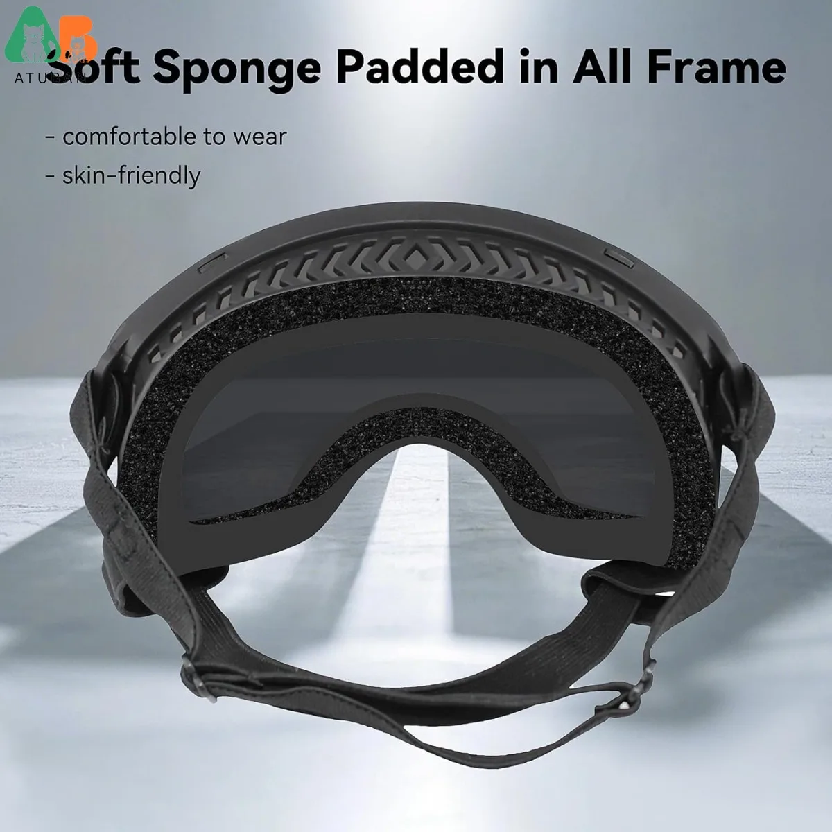 ATUBAN Gafas para perros para razas medianas a grandes, protección UV Gafas de sol para perros Versión amplia Ropa para ojos a prueba de viento para conducción al aire libre - imagen 5