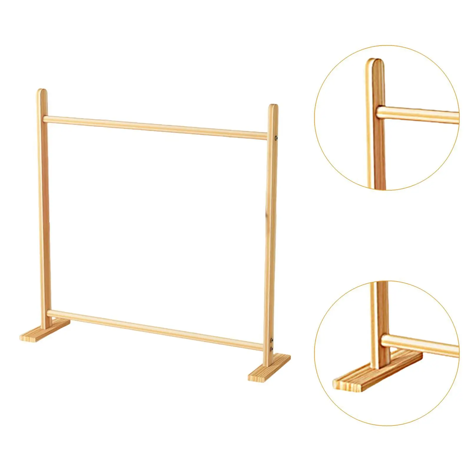 Pet Clothing Rack Stable Hanging Clothes Storage Organizer Multifunctional Wooden Portable Pet Hanger for Dogs Cats Hats Bedroom