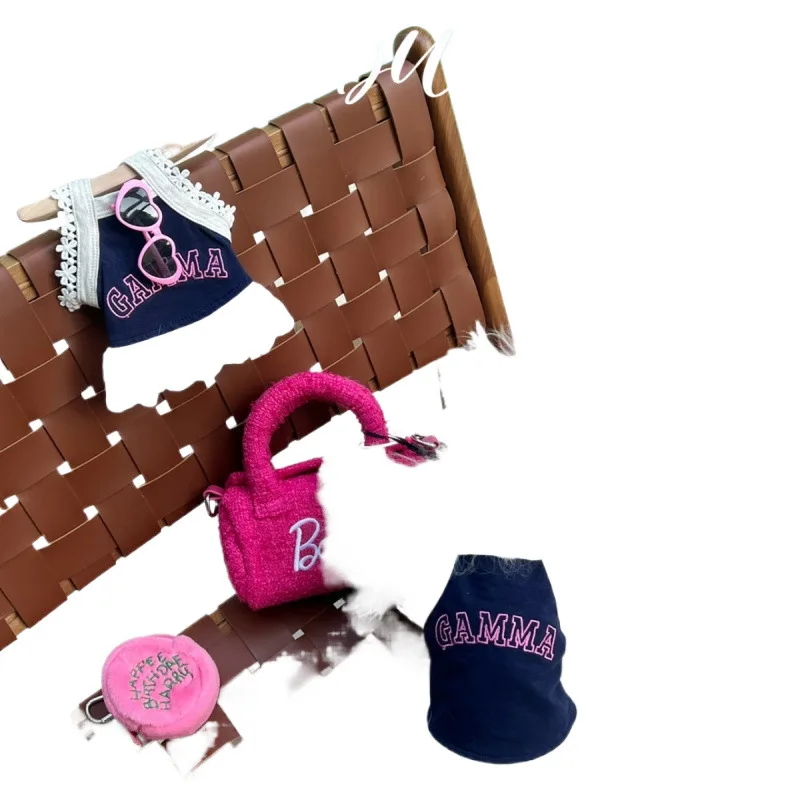 Lindo encaje maltés verano Sling mascota estampado de letras chaleco para cachorros perro pequeño y mediano Linda camiseta patrón de dibujos animados ropa para perros