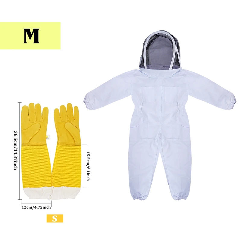 M suit white S glove