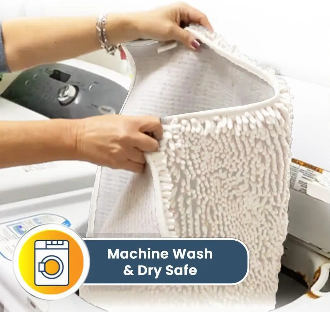 Felpudo para perros, tapete de barro, antideslizante y altamente absorbente, felpudo de felpa extraíble y lavable, felpudo interior antisuciedad para Baño - imagen 4