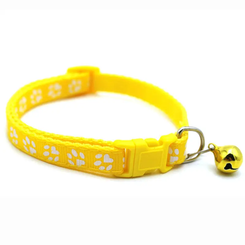 Collar de campana ajustable para gatos y gatitos, accesorios para mascotas, patrón colorido, a la moda - imagen 3