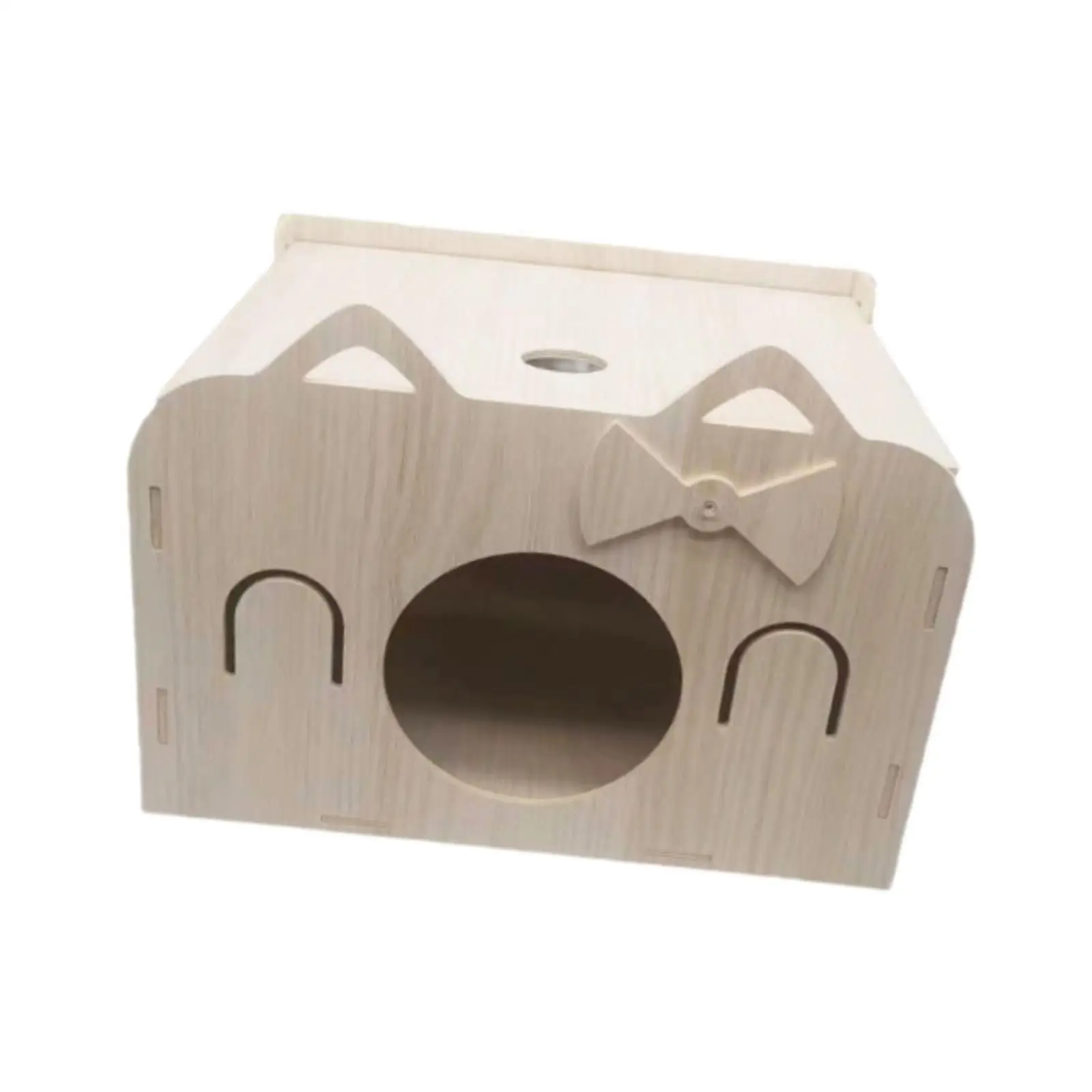 Hamster Hideout House Hamster Habitat Decor Sleeping Nest Wood Hamster House for Hamster