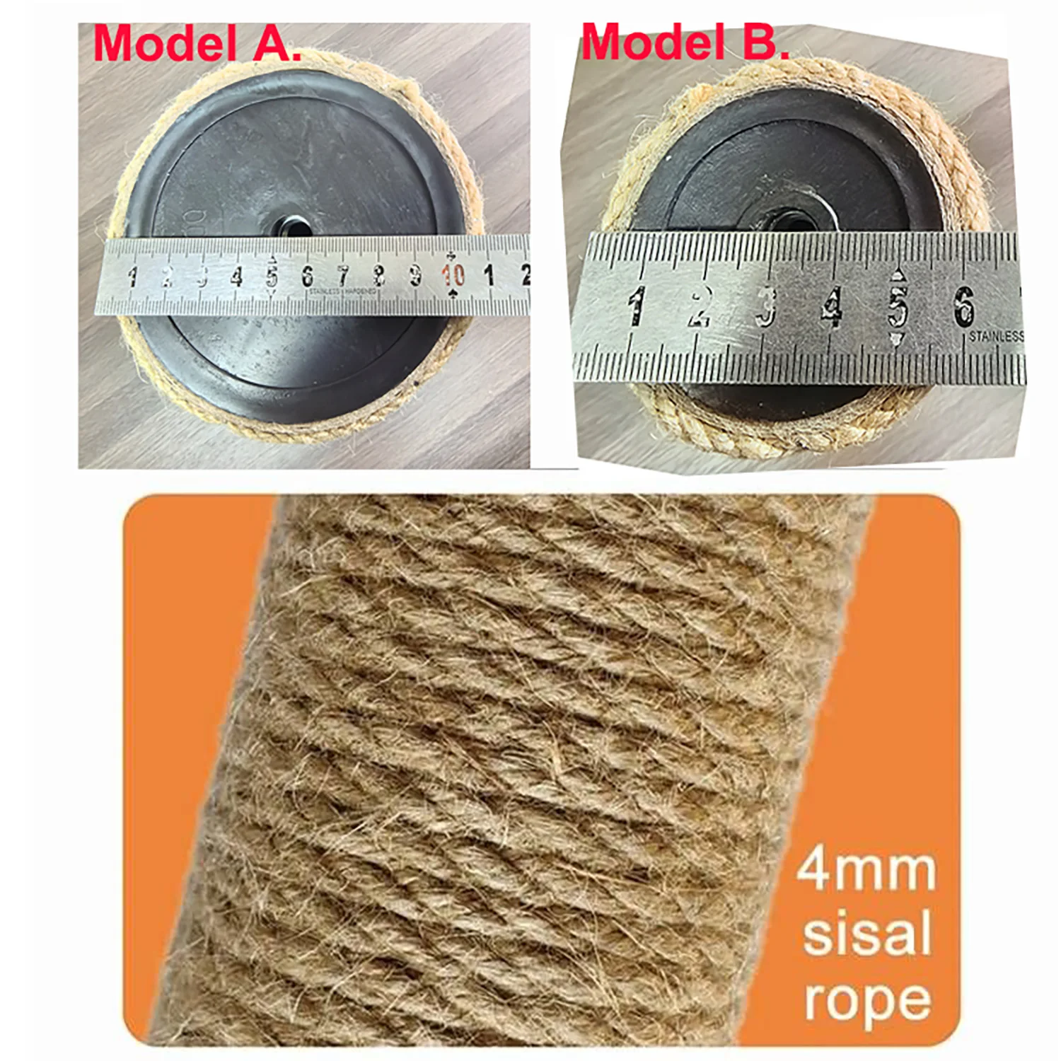 DIY árbol trepador para gatos, accesorios de poste de torre, reemplazos, juguetes para gatos, postes rascadores, pilares de tubo de papel duro con cuerdas de Sisal - imagen 4