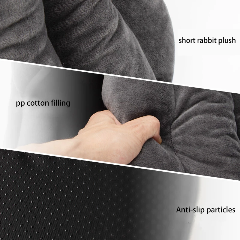 Cama acogedora para mascotas, cálida, cueva, nido, tocón creativo, casa de dormir para mascotas con cojín extraíble, para gatos y perros pequeños - imagen 4