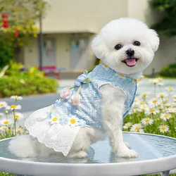 Vestido floral verano para perros pequeños y gatos – Chihuahua Yorkie