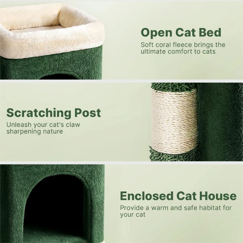 Rascador vertical de sisal para gatos con juguete integrado - imagen 3