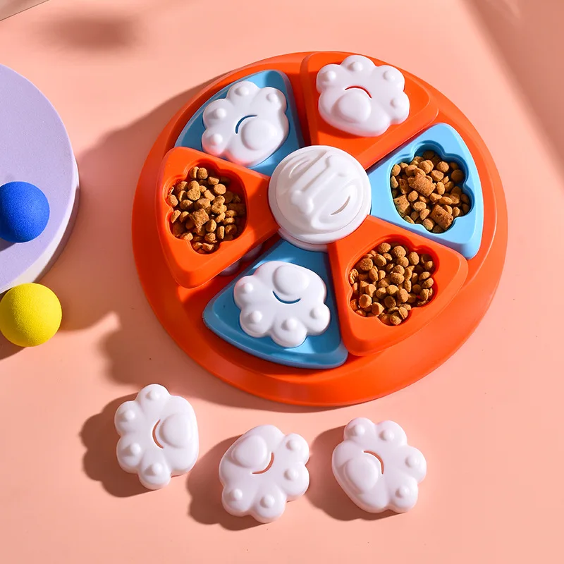 Nuevos juguetes para mascotas, tocadiscos educativos para perros, juguetes divertidos con fugas, entrenamiento de alimentos y aburrimiento lento, productos redondos para mascotas - imagen 3