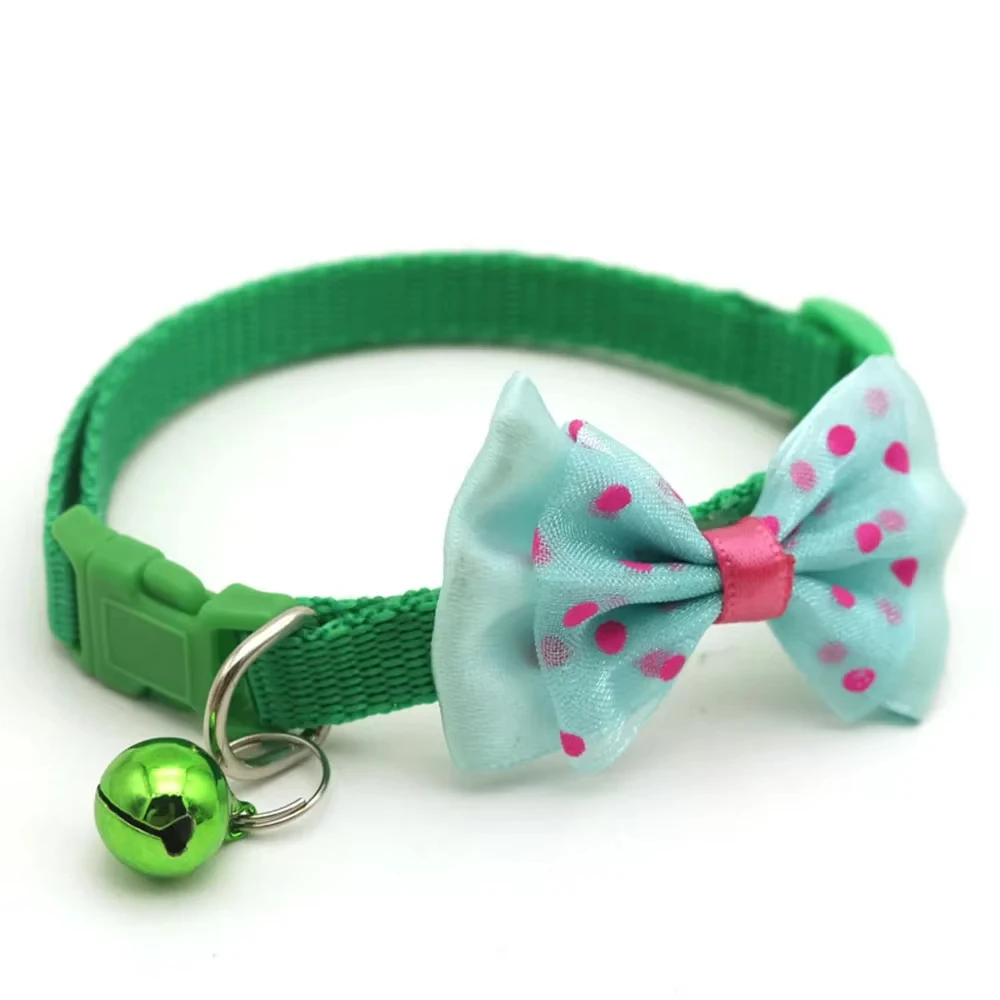 Collar ajustable para mascotas, Collar duradero con campanas y lazo para perros y gatos, suministros de decoración para mascotas para todas las estaciones - imagen 5