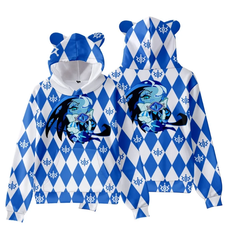 Cookie Run: Kingdom Shadow Milk Cookie Cosplay Sudadera con capucha Anime disfraz de dibujos animados Kawaii sudadera chaqueta abrigo hombres mujeres Top regalo - imagen 3