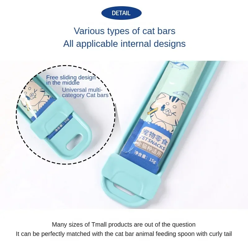 Cuchara de alimentación para mascotas, dispensador de cereales, exprimidor de comida líquida, accesorios para gatos - imagen 3