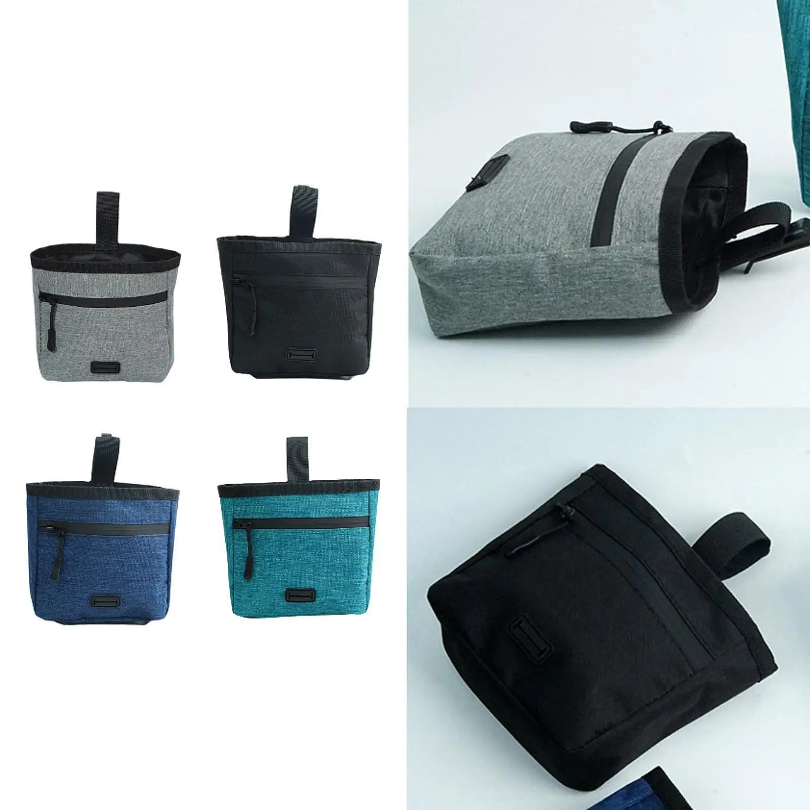 Bolsa para golosinas para perros, evita derrames, resistente, tamaño de bolsillo pequeño, estuche de recompensa para aperitivos, bolsa para golosinas para mascotas para viajes y uso al aire libre - imagen 2