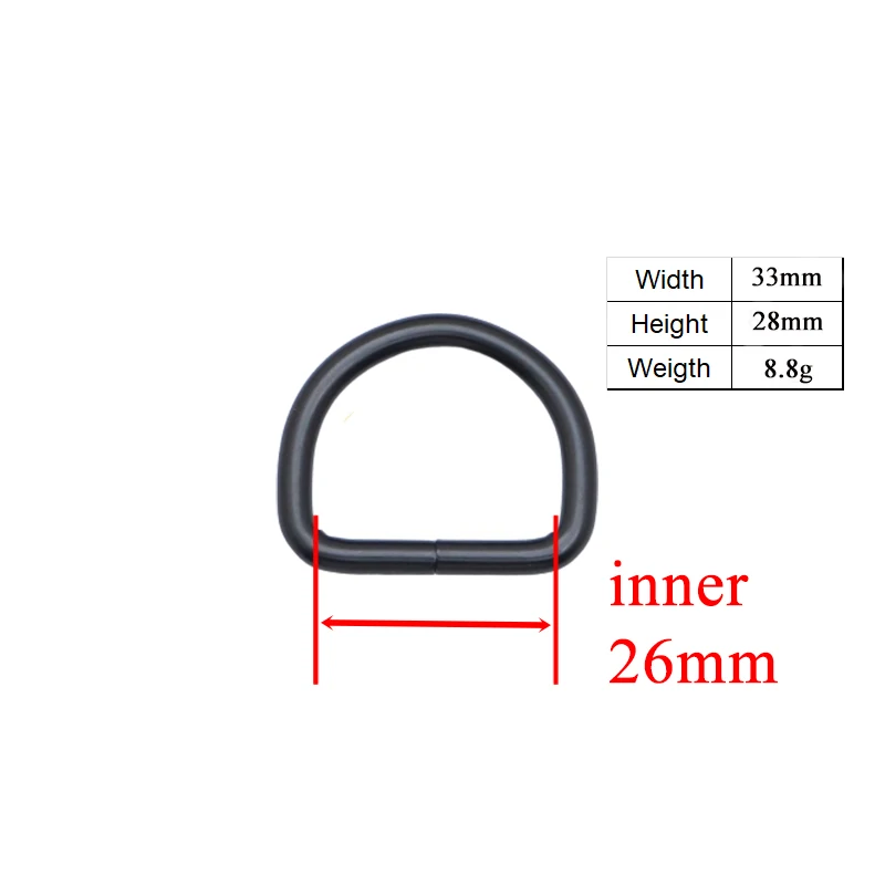 1 unidad DIY para Collar de perro 2,5 cm costura de equipaje botones manuales hechos a mano anillo en D semi anillo hebilla accesorios 4 colores - imagen 2