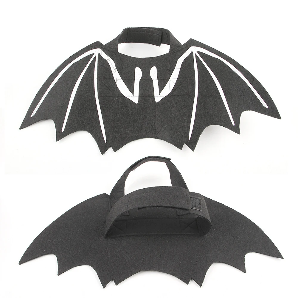 Ropa de Halloween para mascotas, disfraz divertido para perros, ala de murciélago Artificial, accesorio de Cosplay personalizado, suministros para mascotas - imagen 3