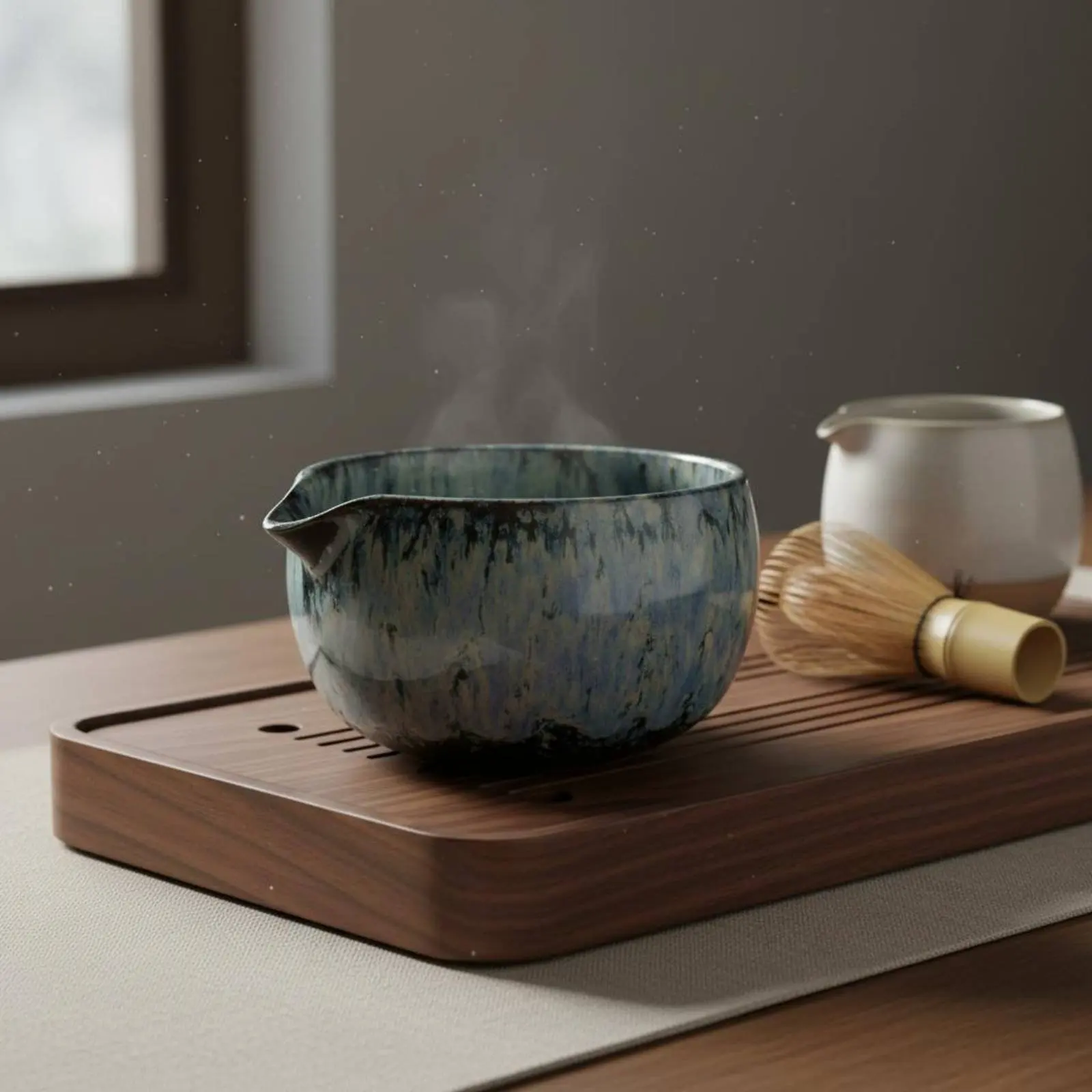 Cuenco cerámica artesanal estilo Song para té matcha – 250ml - imagen 3