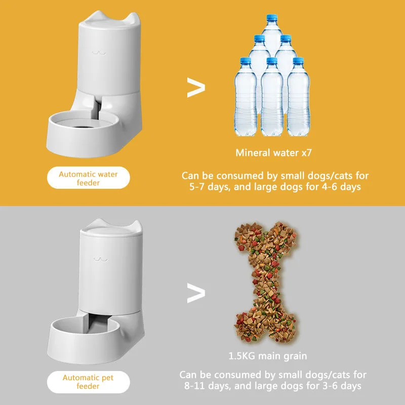Alimentador automático de 2,5 L para mascotas, dispensador de agua desmontable de gran capacidad para perros y gatos, fuente de alimentación para mascotas - imagen 3