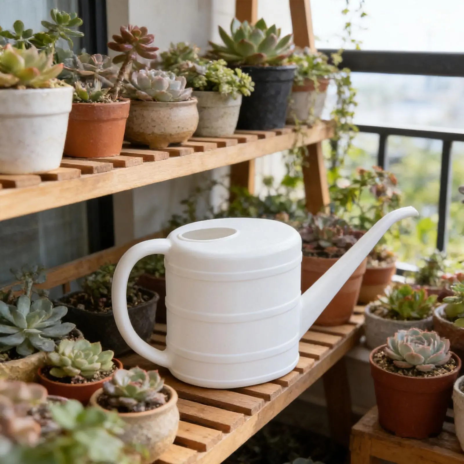 Regadera de jardin ligera 2L con boquilla larga para plantas - imagen 3