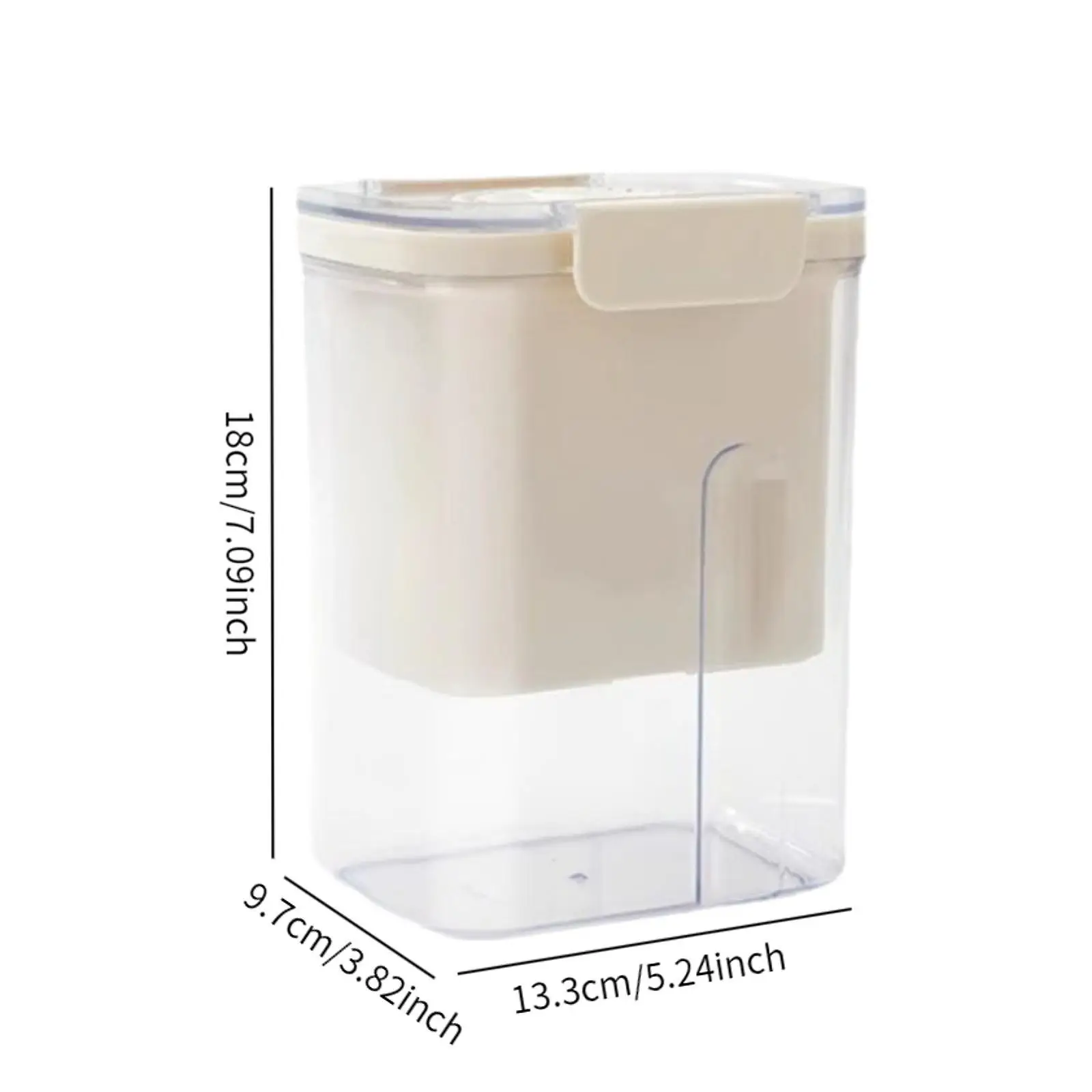 Yogurt Strainer Easy to Clean Multifunctional Manual Homemade Yogurt Tool Fine Mesh Whey Separation Yogurt Filter Maker 1.6L