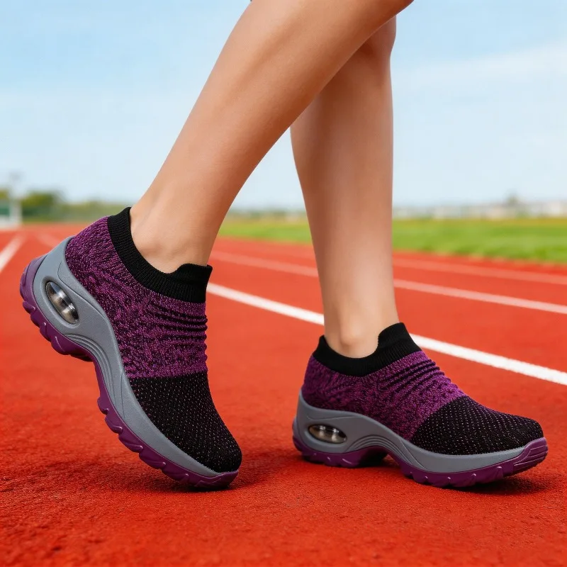 Zapatillas voluminosas de plataforma para mujer – Verano tejido - imagen 5