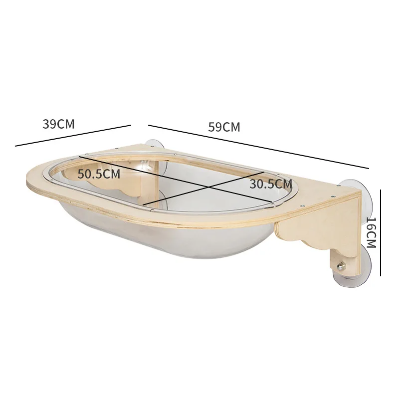 Marco de escalada para gatos, tipo pared, plataforma de salto de madera para mascotas, cápsula espacial, nido para mascotas, columna rascadora integrada - imagen 5