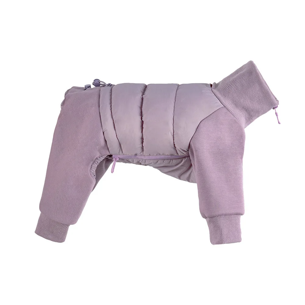 Ropa cálida de invierno para perros, traje para perros al aire libre con cuello alto a prueba de viento para perros pequeños y medianos, abrigo grueso de lana Sherpa para perros Whippet