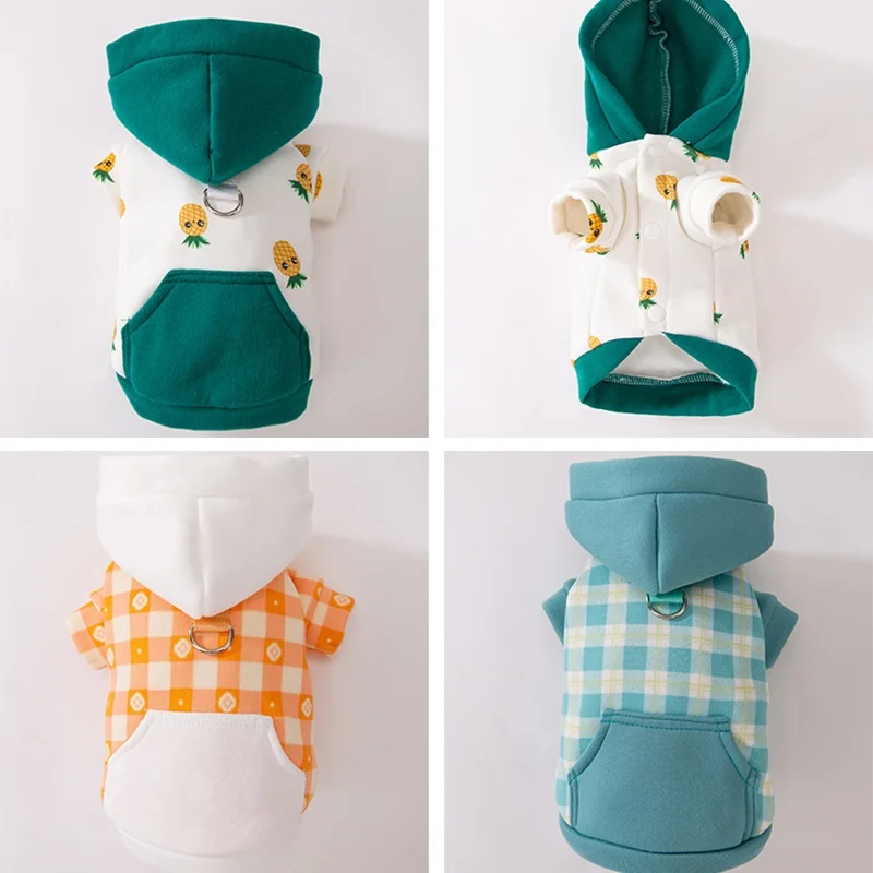 Sudaderas con capucha cálidas para perros, ropa fresca para perros, jersey para perros Bulldog Francés, sudadera de moda para gatos, abrigo para mascotas, ropa para Chihuahua - imagen 5